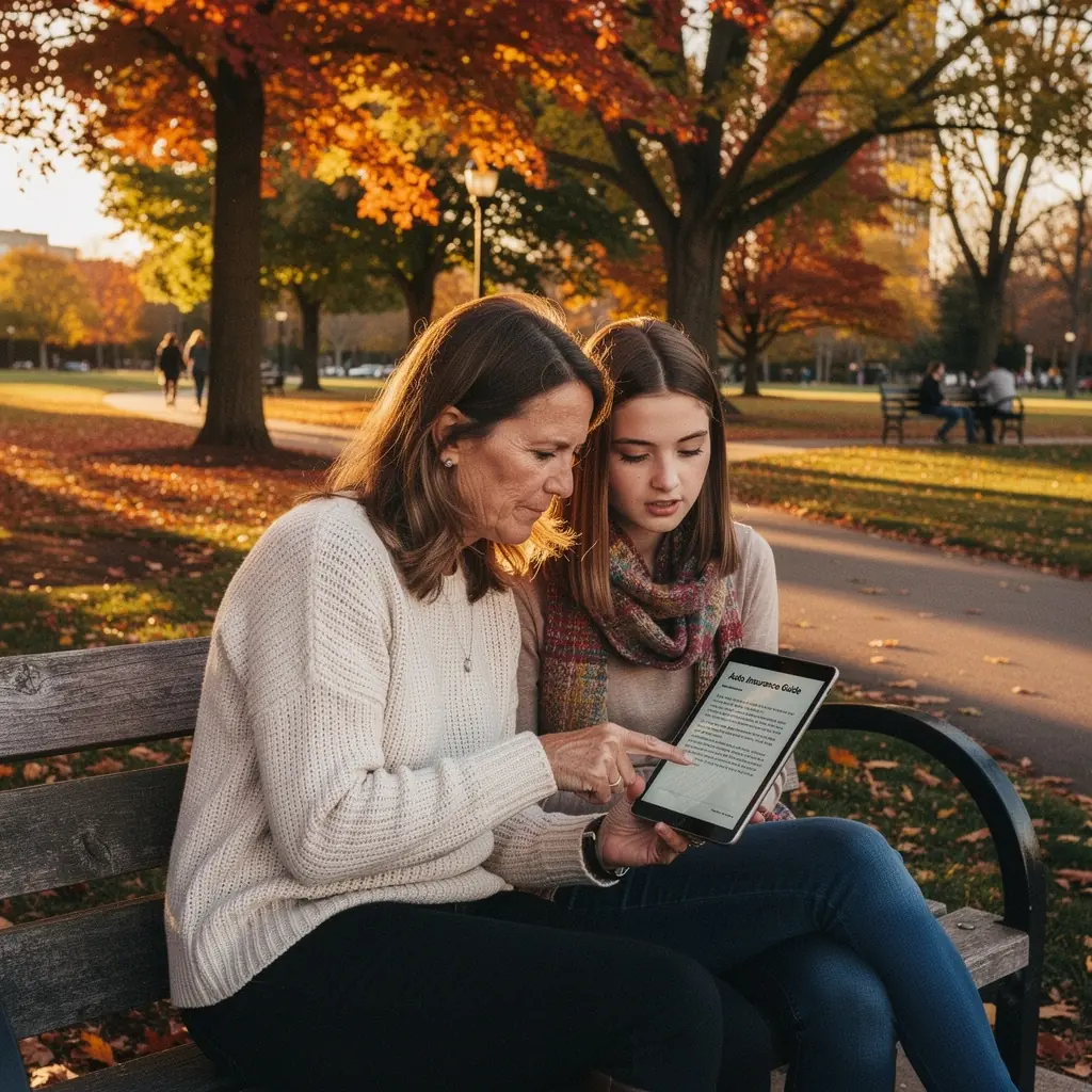 Zdjęcie zespołu ekspertów rozmawiających o opcjach ubezpieczeniowych dla kierowców.